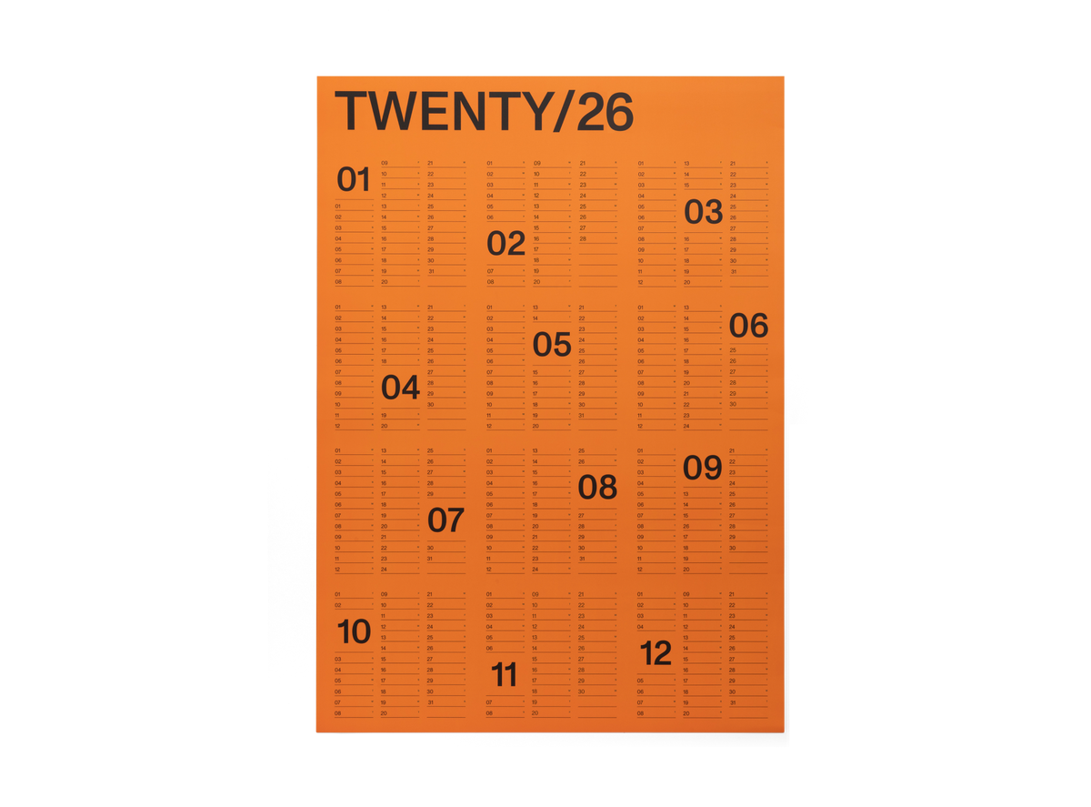 2026 Yearly Wall Calendar