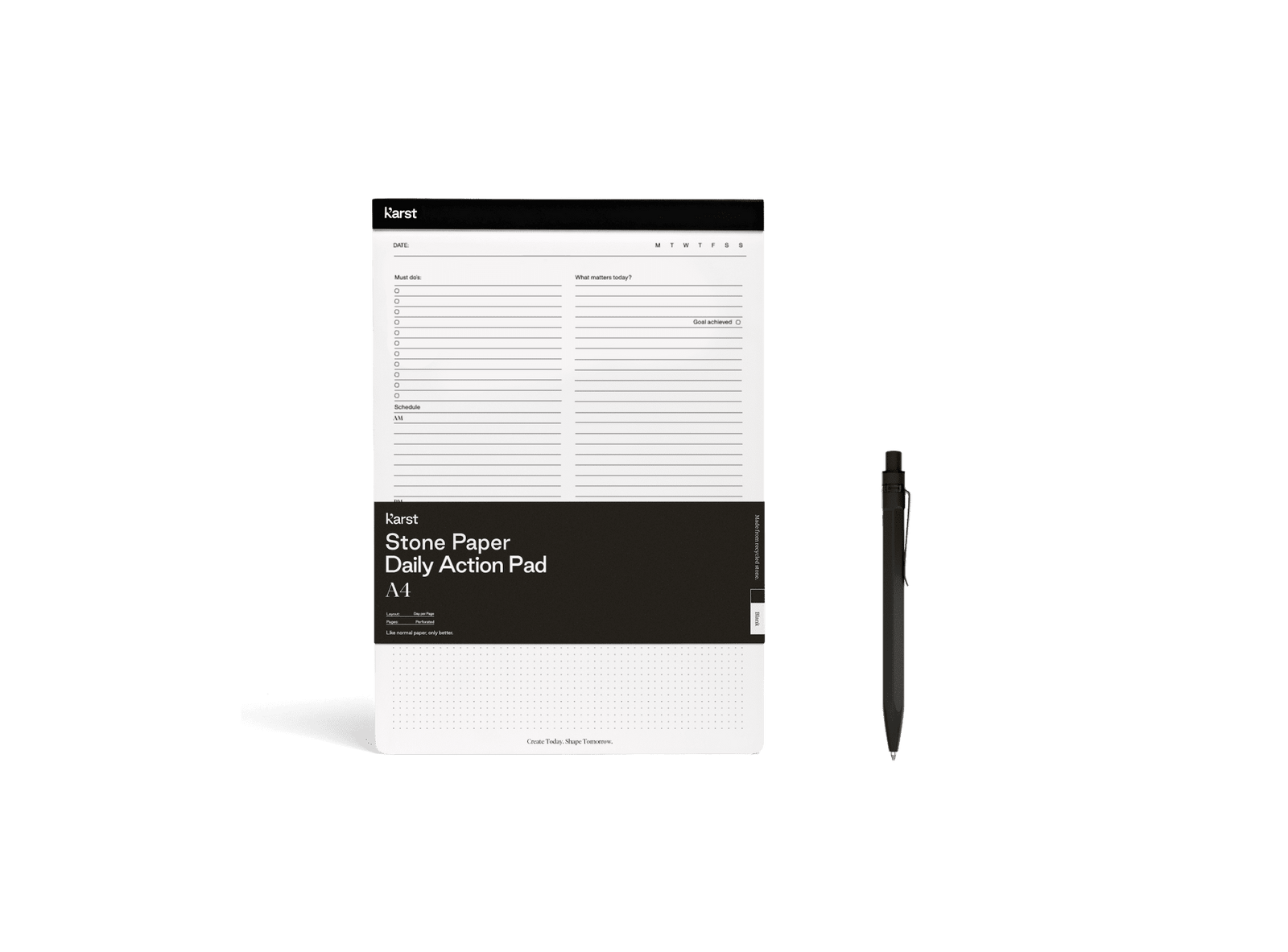 A4 Action Pad & Stone Pen Set