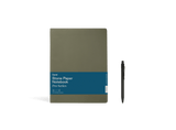 Olive Pro Series Notebook & Stone Pen Set